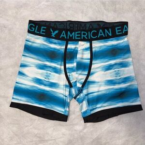 American Eagle Blue Patterned Boxer Briefs